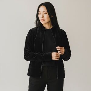 DKNY Women's Black Bomber Jacket